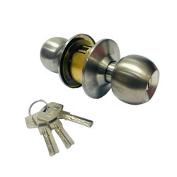 Locks & Cylinders Lockset Knob Set 587 (entrance) - Rock Cabinet Furniture Knob Premium Hardware for Door Cabinet Window Furniture and Interior Use